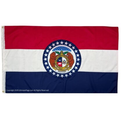 missouri flag state of mo flags sewn outdoor double nylon embroidered 3 x 5 ft.