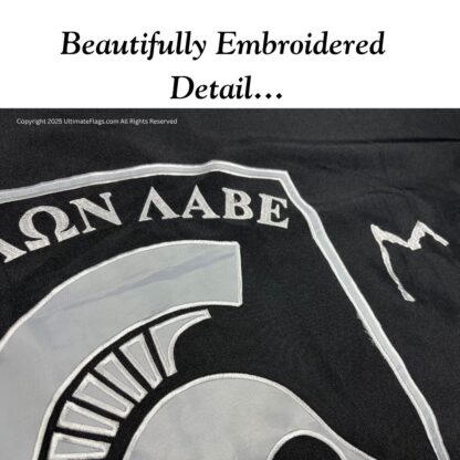 molon labe flag rothco ΜΟΛΩΝ ΛΑΒΕ flags outdoor sewn heavy duty double nylon embroidered 3 x 5 (come & take them!)