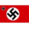 marine jack of germany flag with iron cross