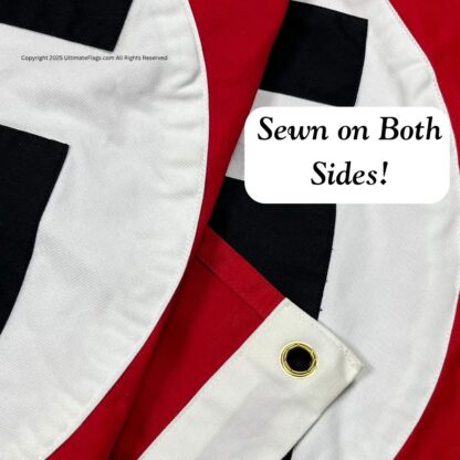 german nazi party flag, historical nazi flag with swastika 2 x 3 ft. cotton