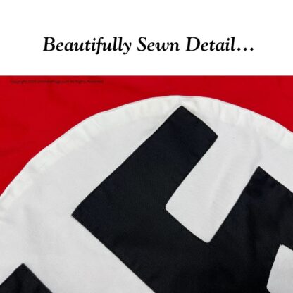 german nazi party flag, historical nazi flag with swastika 2 x 3 ft. cotton