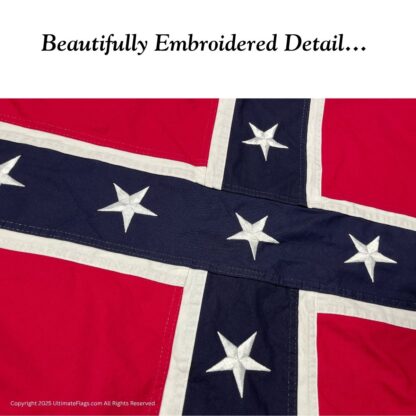 north carolina battle flag cotton 3 x 5 ft.