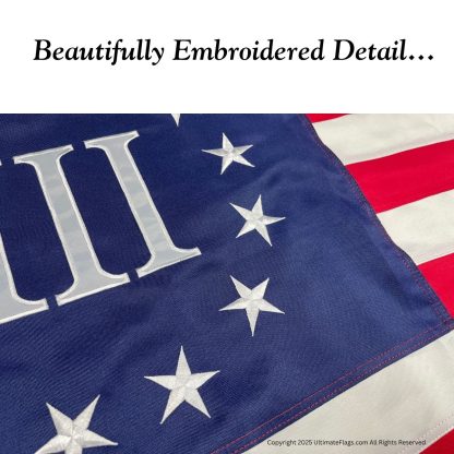 nyberg flag 3% iii betsy ross flags 3 x 5 ft. sewn outdoor double nylon embroidered