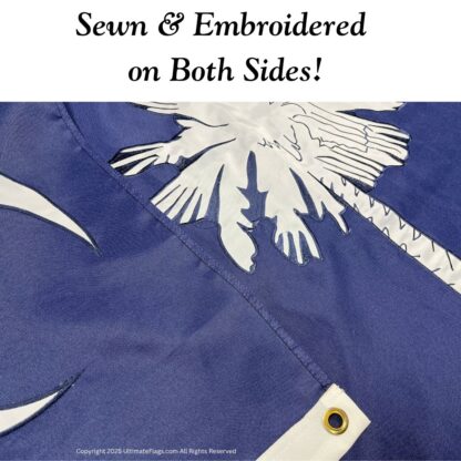 south carolina flag sc flags for sale sewn outdoor double nylon embroidered 3 x 5 ft.