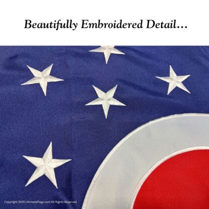 ohio flag oh flags state of ohio flag sewn double nylon embroidered 3 x 5 ft.