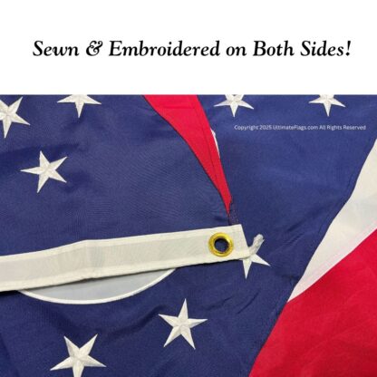 ohio flag oh flags state of ohio flag sewn double nylon embroidered 3 x 5 ft.