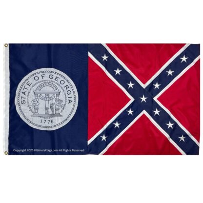 old georgia flag old ga flags state of georgia flag sewn outdoor double nylon embroidered 3x5 4x6 5x8 6x10 8x12 10x15
