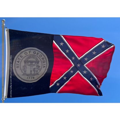old georgia flag old ga flags state of georgia flag sewn outdoor double nylon embroidered 3x5 4x6 5x8 6x10 8x12 10x15