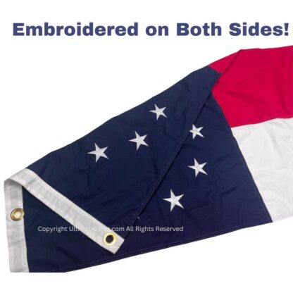 first confederate flag 11 star one in the middle cotton 12x18 inch, 3 x 5 or 4x6 ft