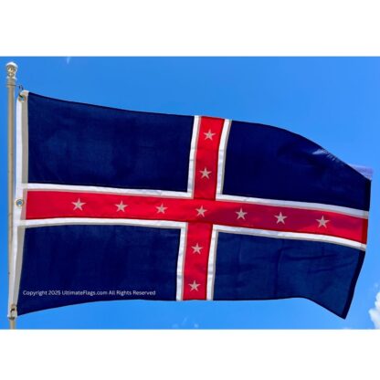 polk battle flag sewn double nylon embroidered flags 3 x 5 ft.