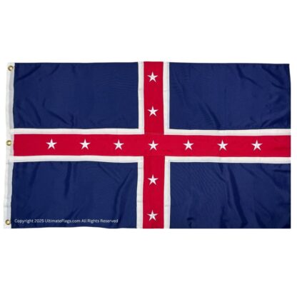 polk battle flag sewn double nylon embroidered flags 3 x 5 ft.