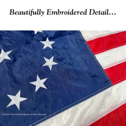 cowpens flag outdoor commercial 3 x 5 sewn nylon embroidered flag