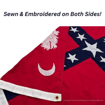 south carolina sovereignty flag sewn cotton 3 x 5 ft.