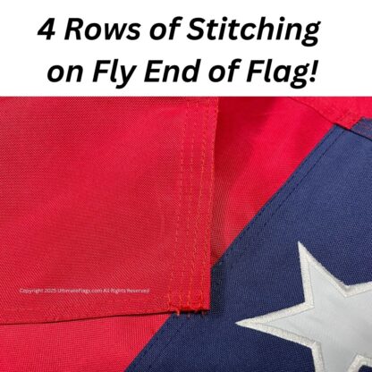 confederate south carolina sovereignty flag double nylon embroidered 3 x 5 ft.