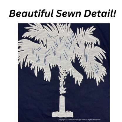 south carolina flag sc flags cotton sewn embroidered 3 x 5 ft.