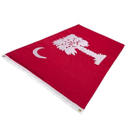 south carolina big red flag double nylon embroidered 3 x 5 ft.