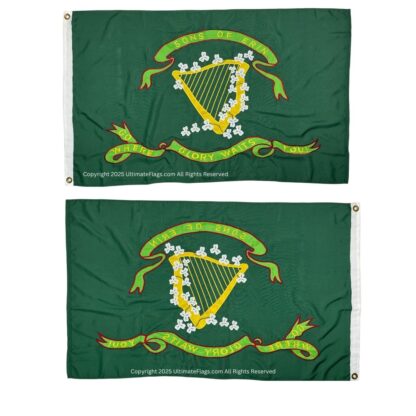 sons of erin csa irish flag, irish confederate flag nylon embroidered 3 x 5 ft. (2ply available)
