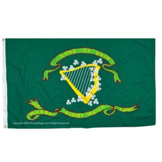 sons of erin flag irish regiment 10th tennessee flags cotton sewn 3 x 5 ft.
