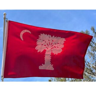south carolina big red flag double nylon embroidered 3 x 5 ft.