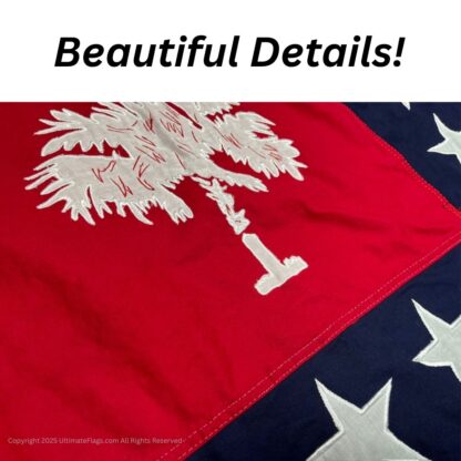 south carolina sovereignty flag sewn cotton 3 x 5 ft.