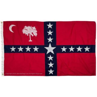 south carolina sovereignty flag sewn cotton 3 x 5 ft.