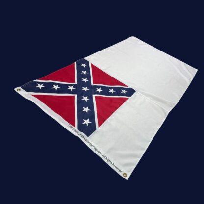 2nd national flag second national confederate flags sewn outdoor double nylon embroidered 3 x 5 ft.