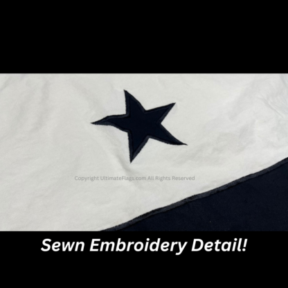 texas gonzales flag cannon flags sewn cotton 2 x 3 ft.