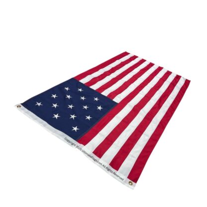 star spangled banner flag – authentic 15 star fort mchenry replica flags , 3x5 ft, embroidered double nylon