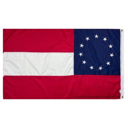stars and bars flag 11 star first national flag sewn outdoor double nylon embroidered 2 x 3 or 3 x 5 ft.