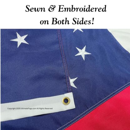 stars and bars flag 11 star first national flag sewn outdoor double nylon embroidered 2 x 3 or 3 x 5 ft.