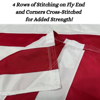 bennington 76 flag double nylon embroidered flags 3 x 5 ft.
