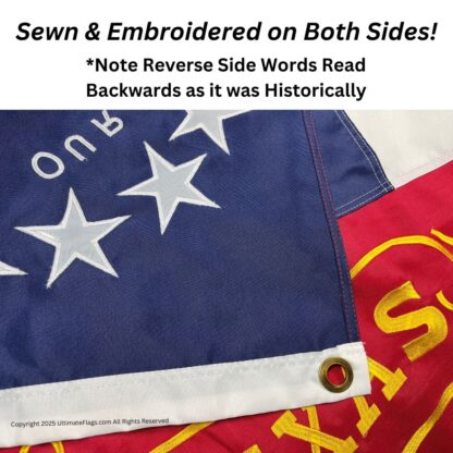 20th regiment texas volunteers flag double nylon embroidered 3 x 5 ft.