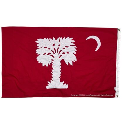 south carolina red cotton flag 3 x 5 ft.
