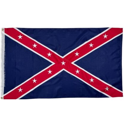 army of the trans mississippi flag (taylor) reverse color double nylon embroidered flag 3 x 5 ft.