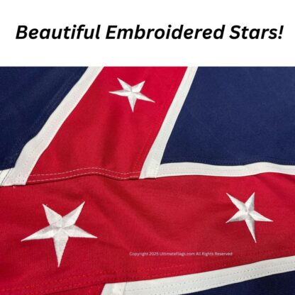 army of the trans mississippi flag (taylor) reverse color double nylon embroidered flag 3 x 5 ft.