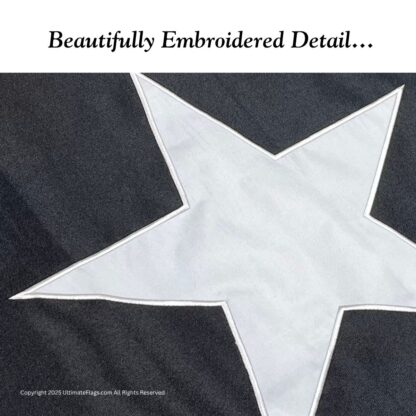 troutman flag liberty or death flags tactical black sewn double nylon embroidered 3' x 5'