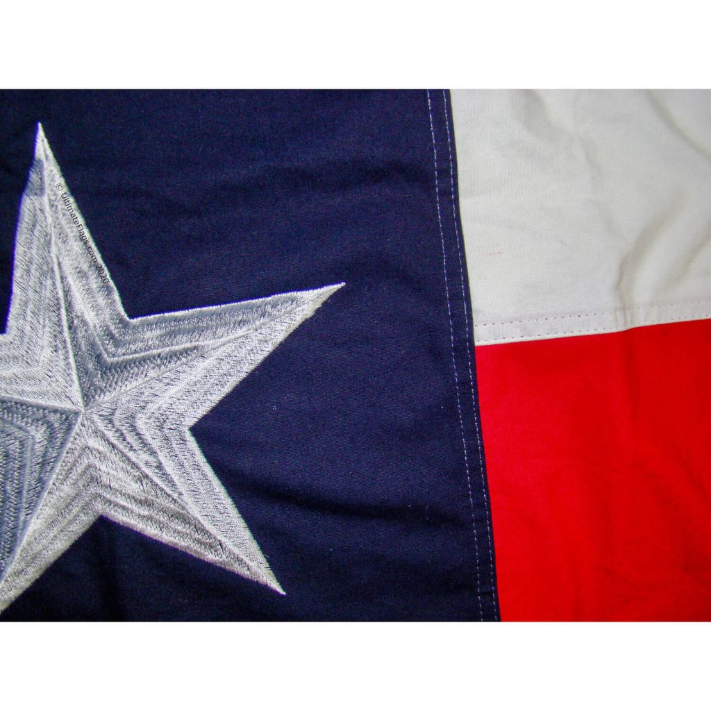 State of Texas Flag TX Flags Cotton Embroidered