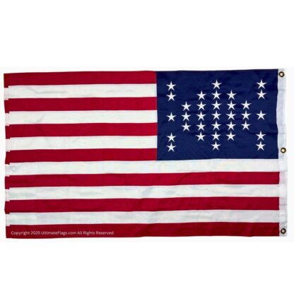 fort sumter usa double nylon embroidered flag 3 x 5 ft.