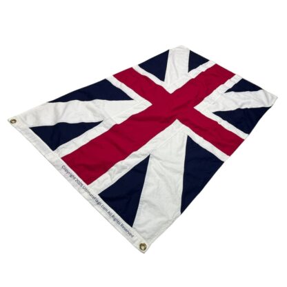 king's colors flag union jack flag cotton embroidered 3 x 5 ft.