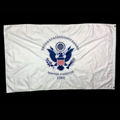 coast guard flag uscg flags for sale double sided double nylon embroidered 3 x 5 ft.