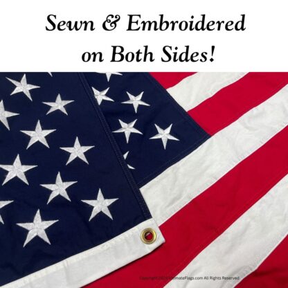 usa flag cotton 50 stars 2x3,3x5,4x6, 5x8, 6x10 grommets and sleeves