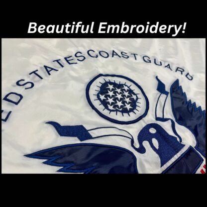 coast guard flag uscg flags for sale double sided double nylon embroidered 3 x 5 ft.