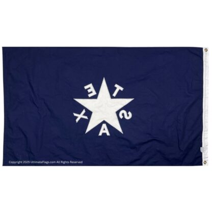 texas lorenzo de zavala flag cotton 3 x 5 ft.