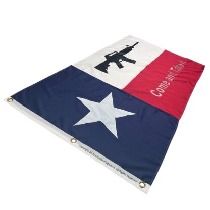 texas come & take it flag 3 x 5 ft. 2 ply double nylon embroidered