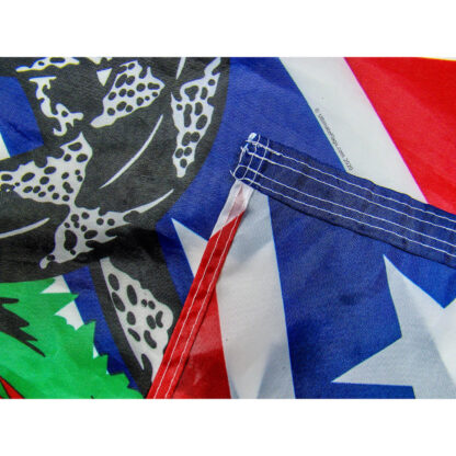 quad stitched on fly end of rebel usa gadsden flags for sale