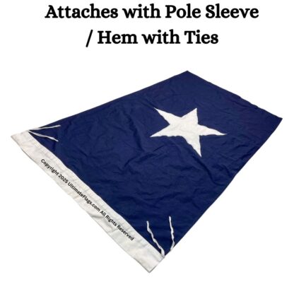 bonnie blue flag 3 x 5 ft. cotton with sleeve & ties