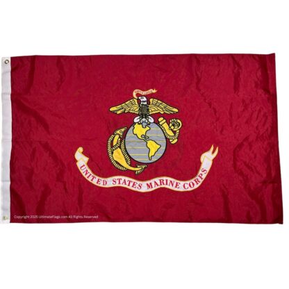 usmc flag us marine corps flags double sided double nylon embroidered 3 x 5 ft.