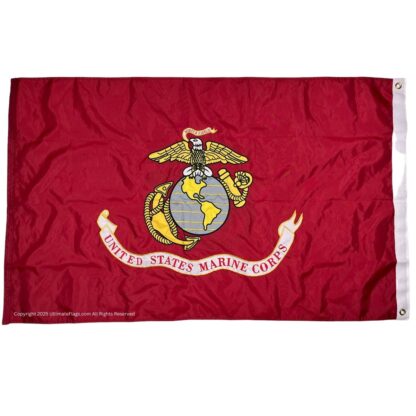 usmc flag us marine corps flags double sided double nylon embroidered 3 x 5 ft.