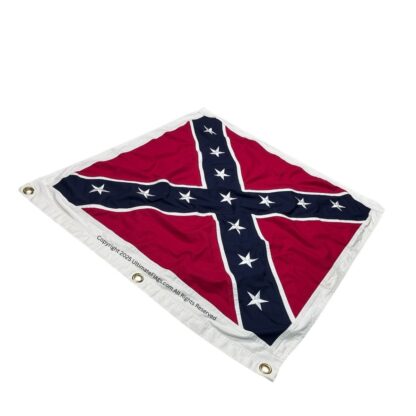 confederate artillery battle flag (square with white border) 38 x 38 inch (thick premium cotton)