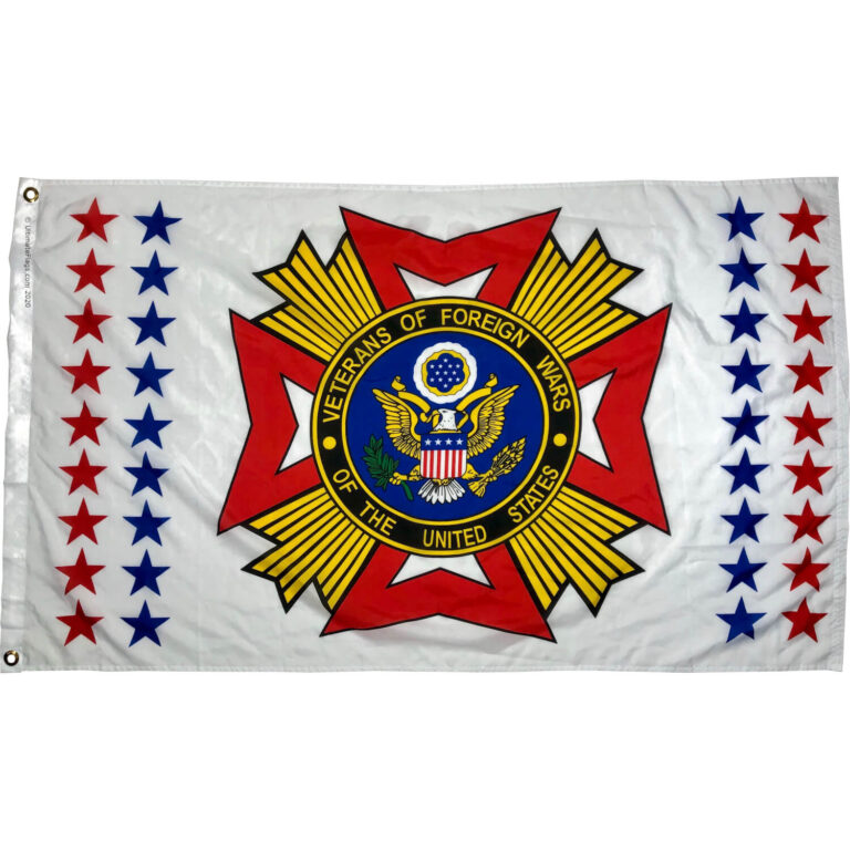 VFW Flag Veterans of Foreign Wars Flag 3 X 5 ft. Standard Ultimate Flags